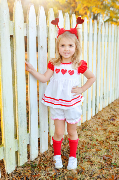 Be Mine Heart Applique Dress & Bloomer Set