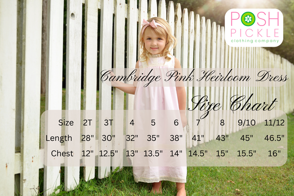 Cambridge Pink Sleeveless Heirloom Dress