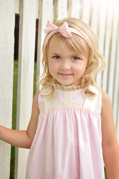 Cambridge Pink Sleeveless Heirloom Dress