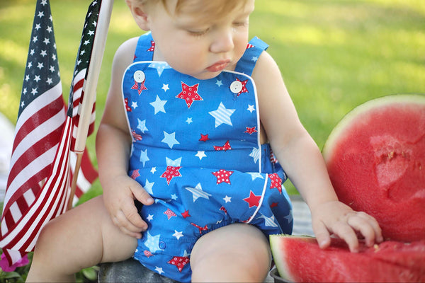 Make a Wish Boys' Star Print Sunsuit