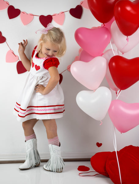 Be Mine Heart Applique Dress