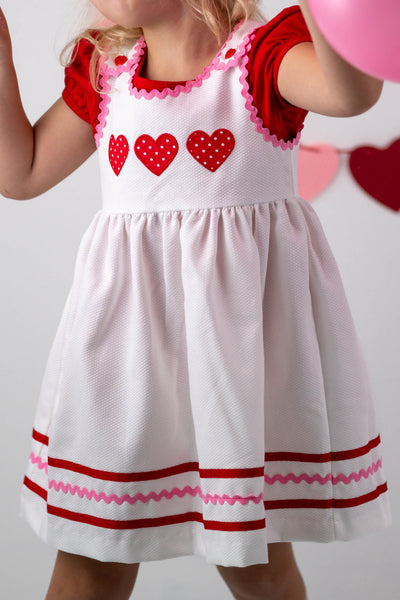 Be Mine Heart Applique Dress