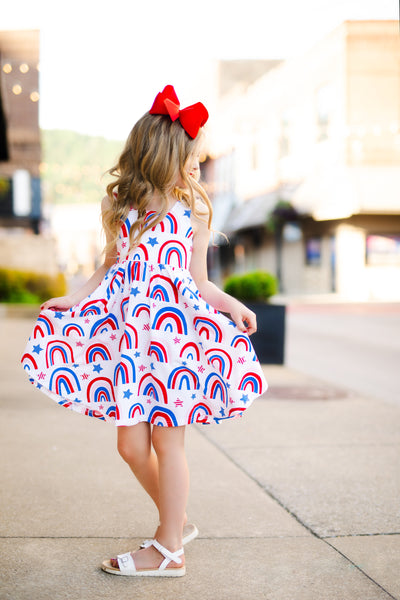 Stars & Bows Knit Dip Back Knit Dress