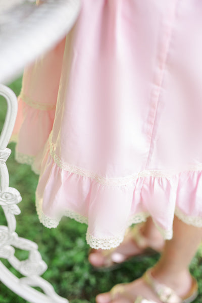 Bristol Pink Sleeved Heirloom Dress