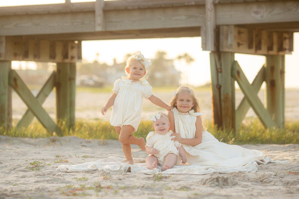 Cambridge Ecru Sleeveless Heirloom Dress