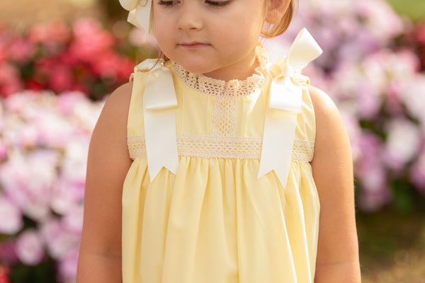 Cambridge Yellow Sleeveless Heirloom Dress