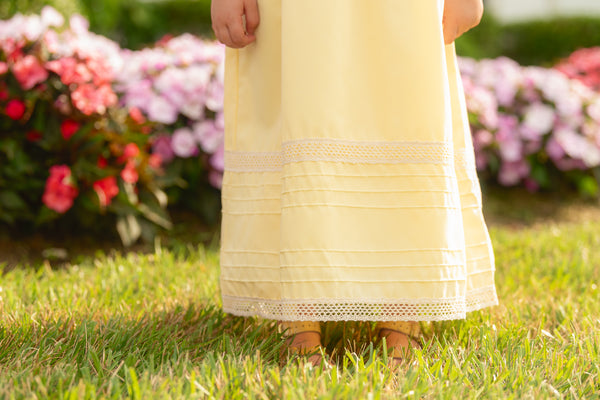 Cambridge Yellow Sleeveless Heirloom Dress