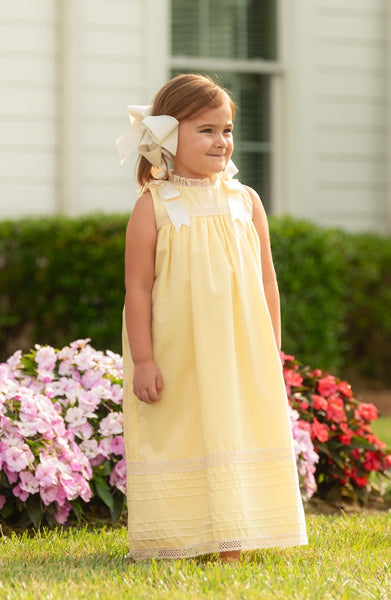 Cambridge Yellow Sleeveless Heirloom Dress