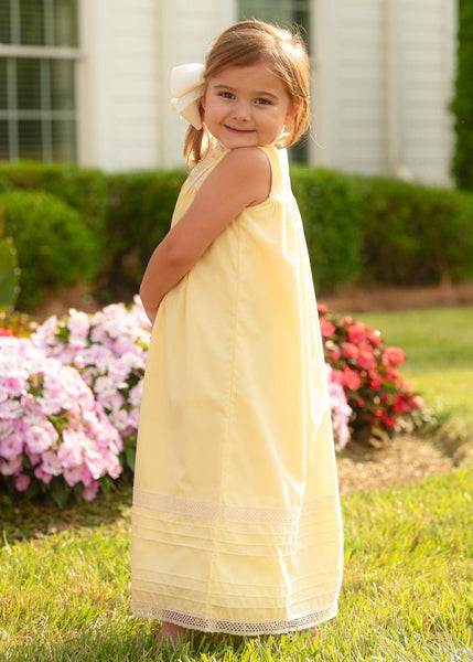 Cambridge Yellow Sleeveless Heirloom Dress