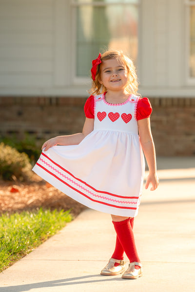 Be Mine Heart Applique Dress