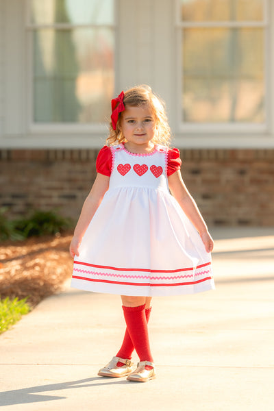 Be Mine Heart Applique Dress