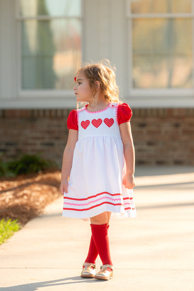 Be Mine Heart Applique Dress