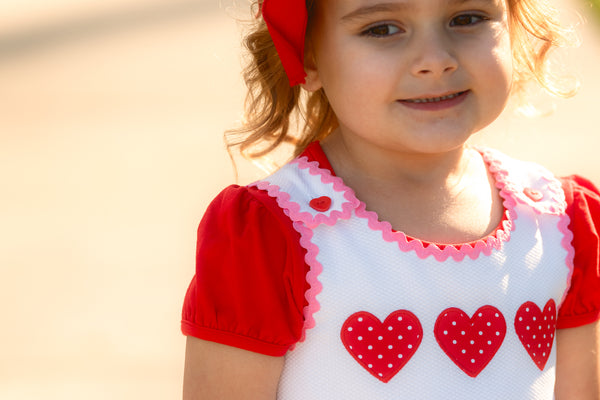 Be Mine Heart Applique Dress
