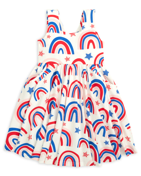 Stars & Bows Knit Dip Back Knit Dress