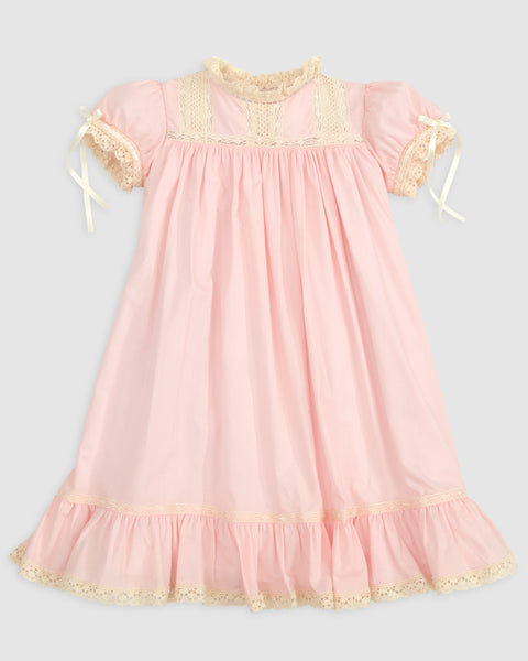 Bristol Pink Sleeved Heirloom Dress