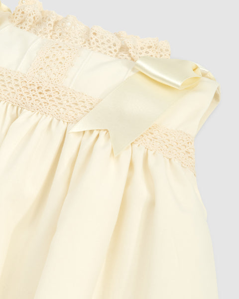 Cambridge Ecru Sleeveless Heirloom Dress
