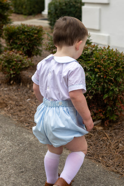 Sterling Boys Blue Heirloom Button-On Bubble