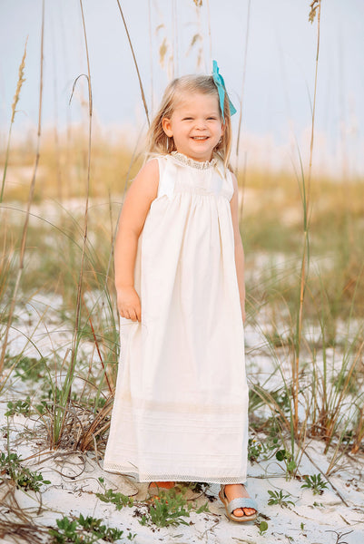 Cambridge Ecru Sleeveless Heirloom Dress
