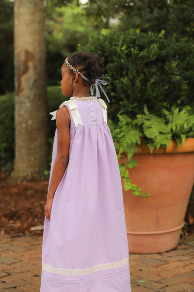 Cambridge Lilac Sleeveless Heirloom Dress