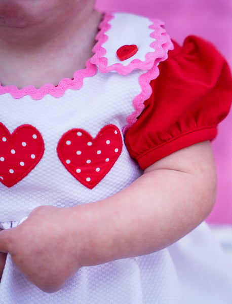 Be Mine Heart Applique Dress & Bloomer Set
