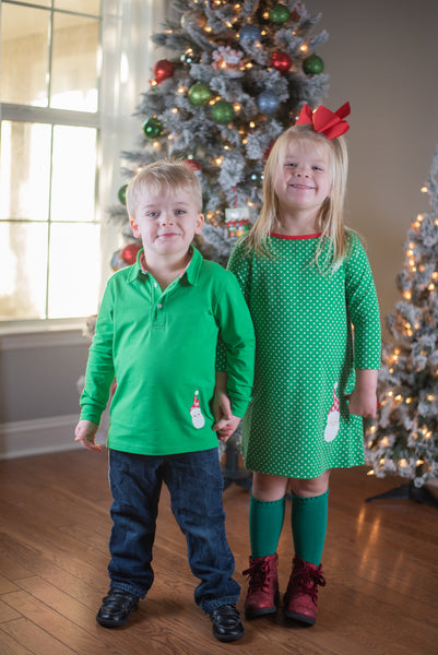 Oh So Jolly Collared Boys' Knit Shirt