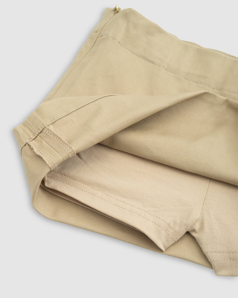 Khaki A-Line Skort