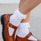 Little Stocking Co. - Lace Bobby Socks - White
