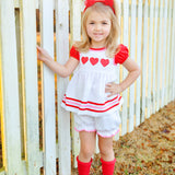 Be Mine Heart Applique Dress & Bloomer Set
