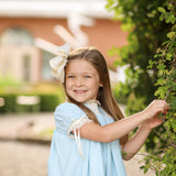 Bristol Blue Short Sleeved Heirloom Dress