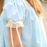 Bristol Blue Short Sleeved Heirloom Dress