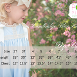 Cambridge Blue Sleeveless Heirloom Dress