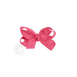 Small 3" Grosgrain Hairbow on Clip 3" Small - 5/8" Ribbon on Alligator Clip Hot Pink