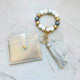 Two-Tone Wristband Keychain