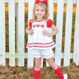 Be Mine Heart Applique Dress & Bloomer Set