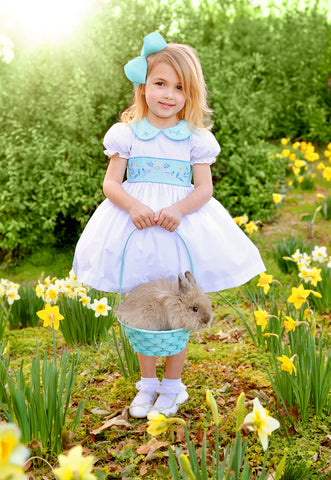 Le Petit Lapin Embroidered Bunny Dress