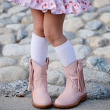 White Cable Knit Knee High Socks