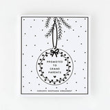 New Grandparents Gift Ceramic Ornament - Promoted to Grandparents