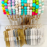 Neon Rainbow Wristband Keychain