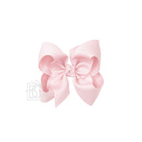 Large 4.5" Grosgrain Hairbow on Alligator Clip light pink