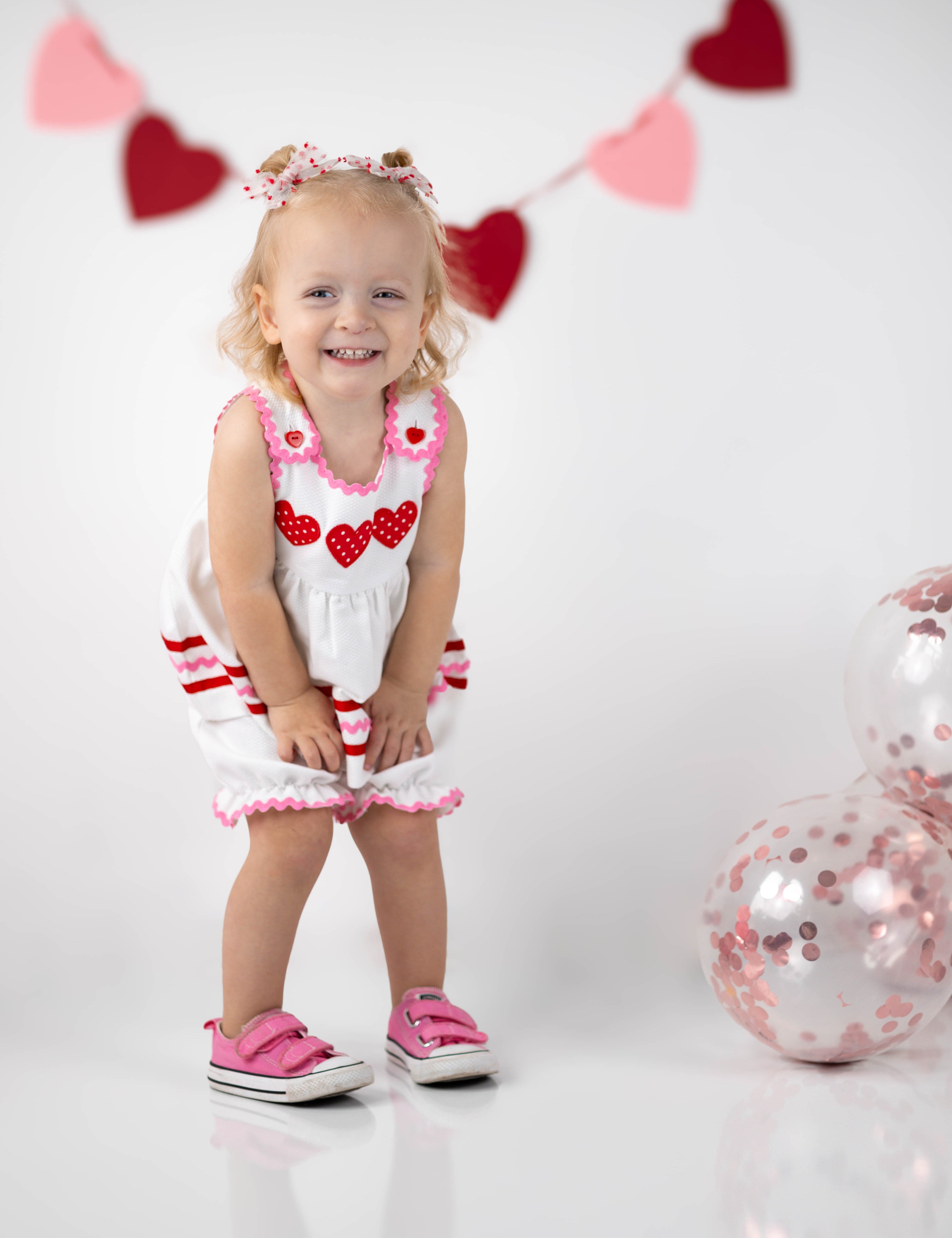 Be Mine Heart Applique Dress & Bloomer Set