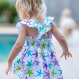 This One Knit Starfish Print Top & Bloomer Set