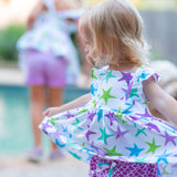This One Knit Starfish Print Top & Bloomer Set