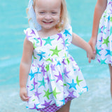 This One Knit Starfish Print Top & Bloomer Set