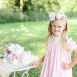 Bristol Pink Sleeved Heirloom Dress