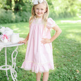 Bristol Pink Sleeved Heirloom Dress