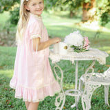 Bristol Pink Sleeved Heirloom Dress