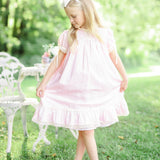 Bristol Pink Sleeved Heirloom Dress