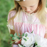 Bristol Pink Sleeved Heirloom Dress