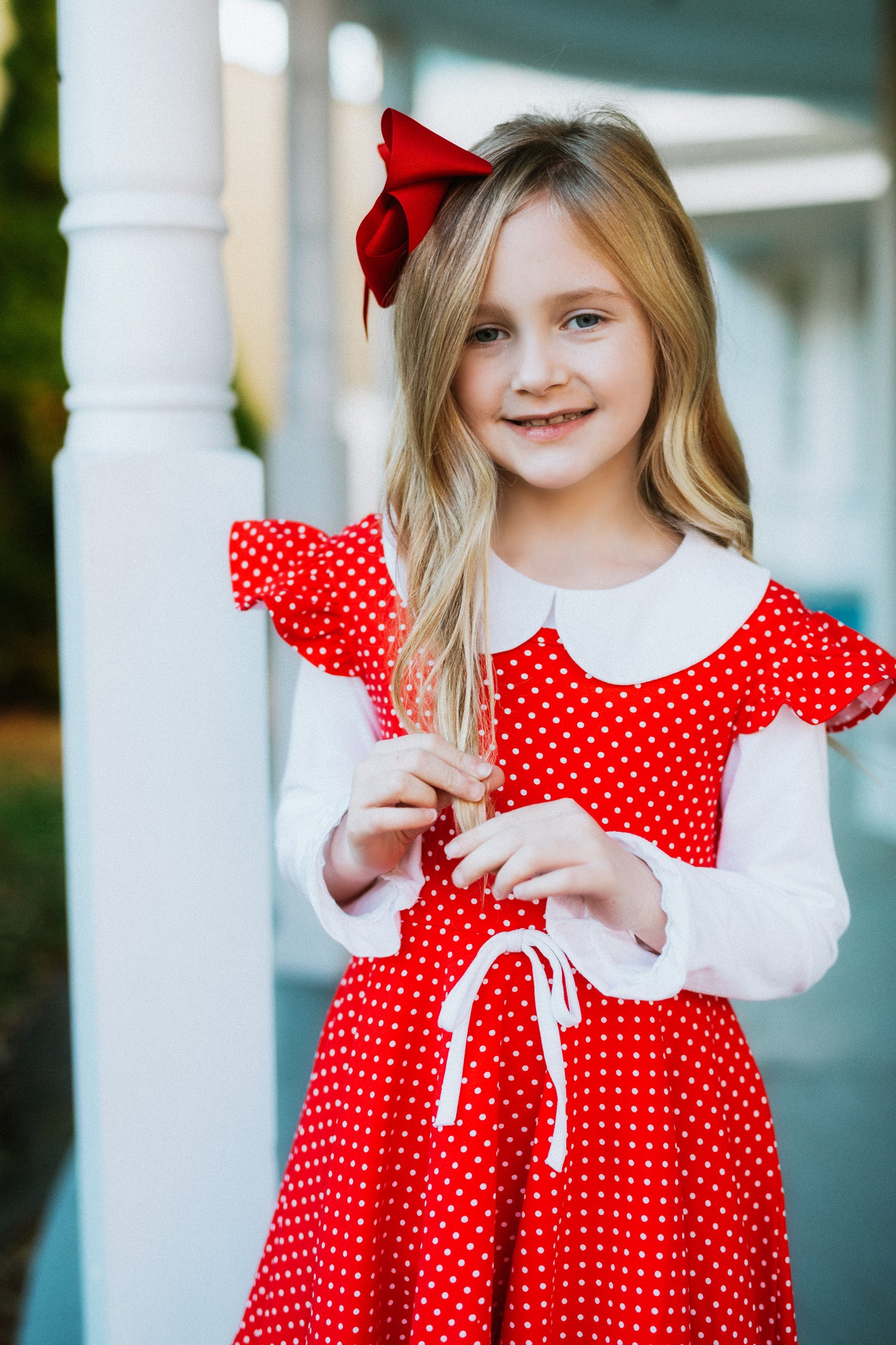 Sweetie Knit Polka Dot Dress poshpickle.com Sweetie Knit Polka Dot Dress poshpickle.com
