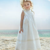 Cambridge White Sleeveless Heirloom Dress